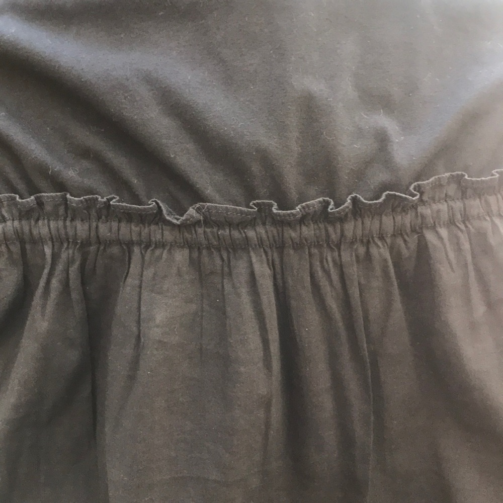 Black Linen and Knit Theory Dress - Picture 3 of 4